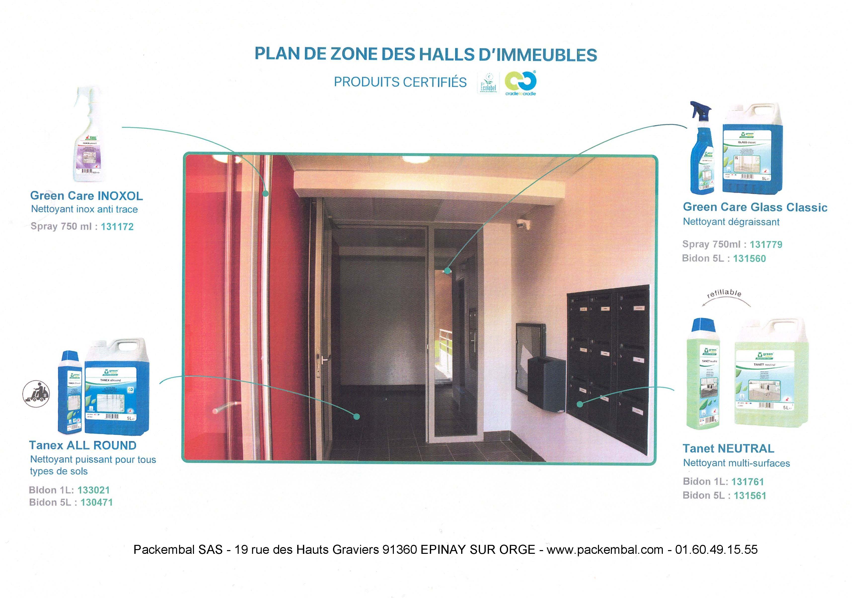 Donnez de bonnes impressions à vos clients en entretenant votre hall d’entrée grâce aux produits nettoyants multi-surfaces et écoresponsables Packembal.